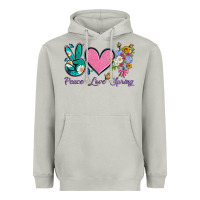 Moon Dust peace love springwith flowers and butterfly Heavyweight Hoodie - Artiststas
