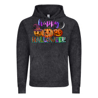 Vintage Black happy halloween Vintage Hoodie - CowGirlArtShop