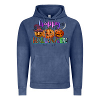 Vintage Denim happy halloween Vintage Hoodie - CowGirlArtShop