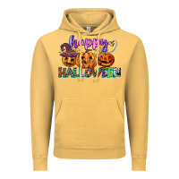 Vintage Mustard happy halloween Vintage Hoodie - CowGirlArtShop