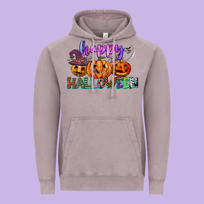 Happy Halloween Vintage Hoodie Designed By Cowgirlartshop