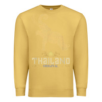 Antique Gold Thai Flag Vacation Bangkok Travel Thailand Premium Sweatshirt - minhPixels
