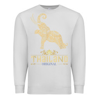 Dove Grey Thai Flag Vacation Bangkok Travel Thailand Premium Sweatshirt - minhPixels