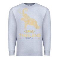 Heather Grey Thai Flag Vacation Bangkok Travel Thailand Premium Sweatshirt - minhPixels