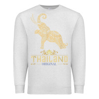 Oatmeal Heather Thai Flag Vacation Bangkok Travel Thailand Premium Sweatshirt - minhPixels