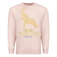 Pale Pink Thai Flag Vacation Bangkok Travel Thailand Premium Sweatshirt - minhPixels