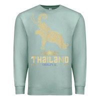 Seafoam Thai Flag Vacation Bangkok Travel Thailand Premium Sweatshirt - minhPixels