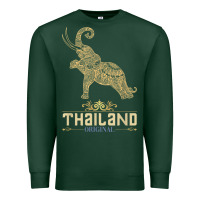 Sports Green Thai Flag Vacation Bangkok Travel Thailand Premium Sweatshirt - minhPixels