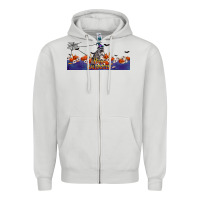 Dove Grey Happy Halloween Raccon Zipper Hoodie - LillyAllenDesigns