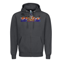 Smoke Happy Halloween Raccon Zipper Hoodie - LillyAllenDesigns