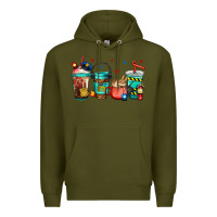Army Green 911 police firefighter dispatcher Premium Hoodie - Jasminsmagicworld