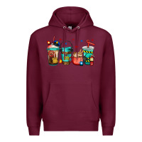 Burgundy 911 police firefighter dispatcher Premium Hoodie - Jasminsmagicworld