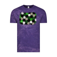 Cloud Purple Soccer leopard glitter background Vintage Tee - HowdyJamesFarm