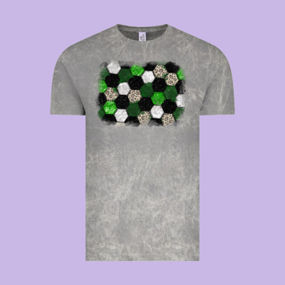 Soccer Leopard Glitter Background Vintage Tee Designed By Howdyjamesfarm