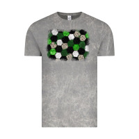 Cloud Rock Soccer leopard glitter background Vintage Tee - HowdyJamesFarm