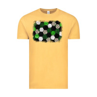 Vintage Mustard Soccer leopard glitter background Vintage Tee - HowdyJamesFarm