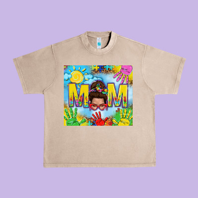 Messy Bun Autism Mom 20oz Skinny Tumbler Urban Heavy Tee Designed By Tumblerdesignbyshophia
