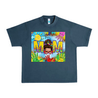 Midnight Navy Messy bun Autism mom 20oz skinny tumbler Urban Heavy Tee - TumblerDesignByShophia