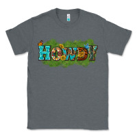 Charcoal Heather Western Howdy Classic Tee - texasbilliewilder