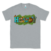 Heather Grey Western Howdy Classic Tee - texasbilliewilder