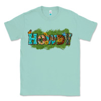 Seafoam Western Howdy Classic Tee - texasbilliewilder