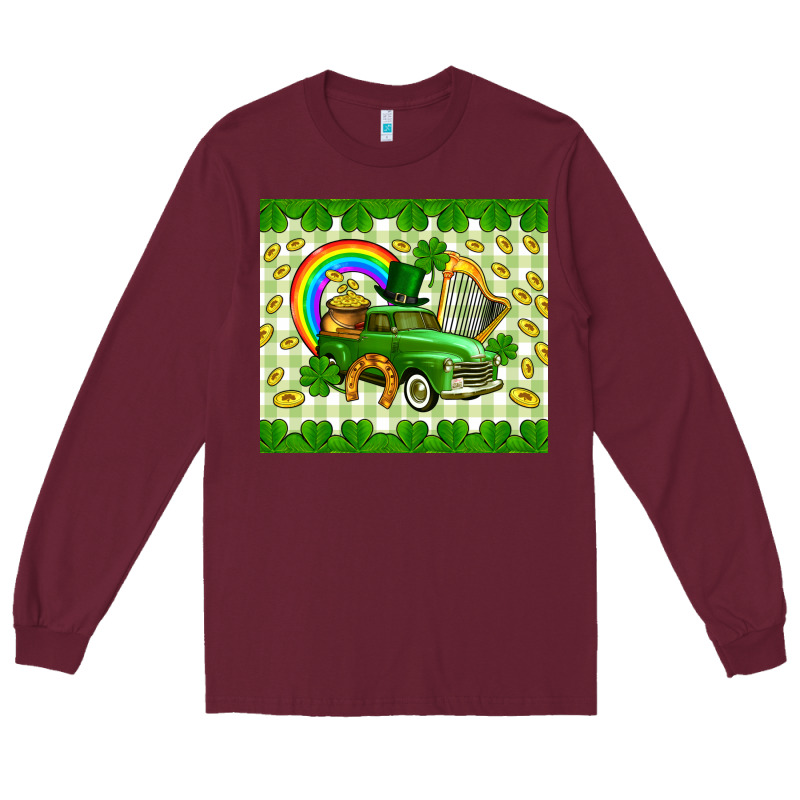 St. Patrick's Truck Long Sleeve Tee by CowGirlArtShop | Teevron