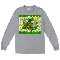 Heather Grey St. Patrick's truck Long Sleeve Tee - CowGirlArtShop