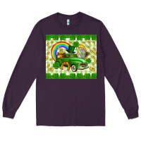 Plum St. Patrick's truck Long Sleeve Tee - CowGirlArtShop