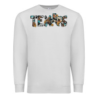 Dove Grey texas sunflower cowhide leopard texas map Premium Sweatshirt - Artiststas