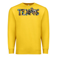 Lemon texas sunflower cowhide leopard texas map Premium Sweatshirt - Artiststas