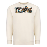 Sandshell texas sunflower cowhide leopard texas map Premium Sweatshirt - Artiststas