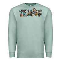 Texas Sunflower Cowhide Leopard Texas Map Premium Sweatshirt | Teevron