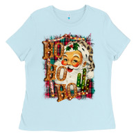 Baby Blue Christmas Ho Ho Ho Ladies Tee - Bettercallsaul