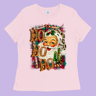 Christmas Ho Ho Ho Ladies Tee Designed By Bettercallsaul