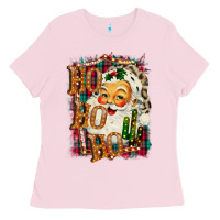 Bubblegum Pink Christmas Ho Ho Ho Ladies Tee - Bettercallsaul