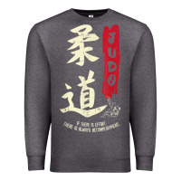 Charcoal Heather Judo Cool Japanese Symbol Judoka Martial Arts Lover Gift Premium Sweatshirt - minhPixels