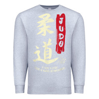 Heather Grey Judo Cool Japanese Symbol Judoka Martial Arts Lover Gift Premium Sweatshirt - minhPixels