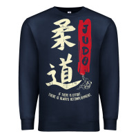 Navy Judo Cool Japanese Symbol Judoka Martial Arts Lover Gift Premium Sweatshirt - minhPixels