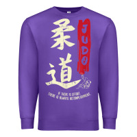 Purple Judo Cool Japanese Symbol Judoka Martial Arts Lover Gift Premium Sweatshirt - minhPixels