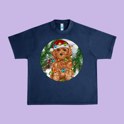Toy Poodle And Farm Urban Heavy Tee Designed By Ranaportraitstore