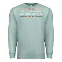 Seafoam Make Treason Wrong Again Political Resist Lying Anti-Trump Premium Sweatshirt - minhPixels