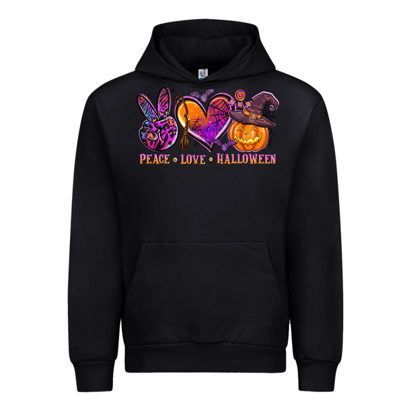 Peace Love Halloween Urban Hoodie by AdoDesignShop | Teevron