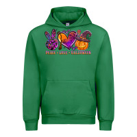 Emerald peace love halloween Urban Hoodie - AdoDesignShop