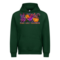 Forest Green peace love halloween Urban Hoodie - AdoDesignShop