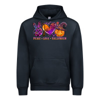 Navy peace love halloween Urban Hoodie - AdoDesignShop