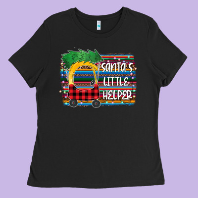 Santa Little Helper Ladies Tee Designed By Bettercallsaul