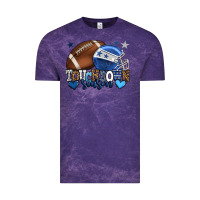 Cloud Purple Touchdown season American Football blue team color Vintage Tee - HowdyJamesFarm