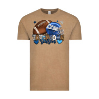 Vintage Coffee Touchdown season American Football blue team color Vintage Tee - HowdyJamesFarm