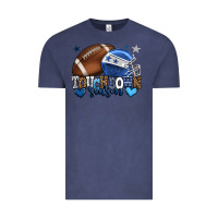 Vintage Denim Touchdown season American Football blue team color Vintage Tee - HowdyJamesFarm