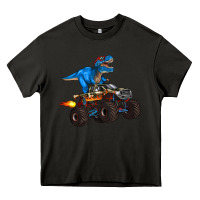 Asphalt monster truck and  t rex dinosaur Heavy Core Tee - Artiststas